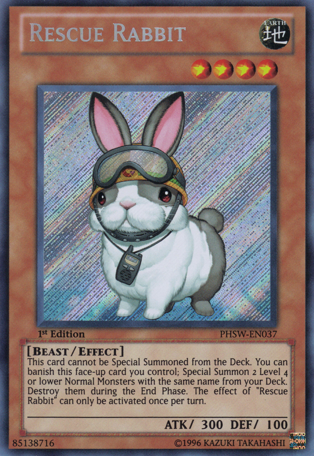 Rescue Rabbit [PHSW-EN037] Secret Rare | Jomio and Rueliete's Cards and Comics