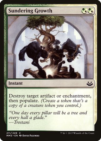 Sundering Growth [Modern Masters 2017] | Jomio and Rueliete's Cards and Comics