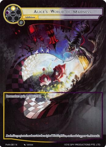 Alice's World of Madness (Full Art) (PofA-081) [Alice Origin IV: Prologue of Attoractia] | Jomio and Rueliete's Cards and Comics