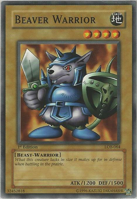 Beaver Warrior [LOB-064] Common | Jomio and Rueliete's Cards and Comics