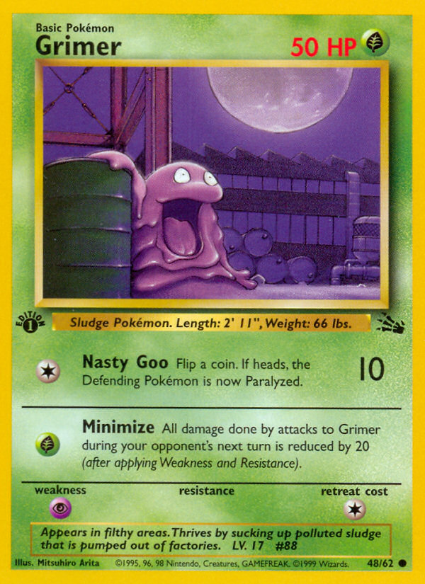 Grimer (48/62) [Fossil 1st Edition] | Jomio and Rueliete's Cards and Comics