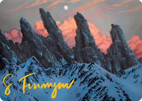 Mountain (275) Art Card (Gold-Stamped Signature) [Dungeons & Dragons: Adventures in the Forgotten Realms Art Series] | Jomio and Rueliete's Cards and Comics