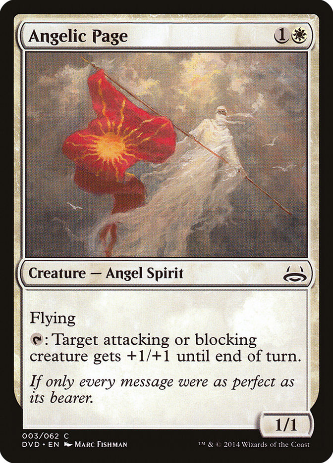 Angelic Page (Divine vs. Demonic) [Duel Decks Anthology] | Jomio and Rueliete's Cards and Comics