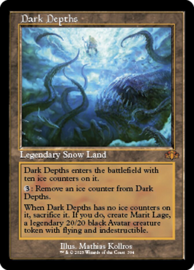Dark Depths (Retro) [Dominaria Remastered] | Jomio and Rueliete's Cards and Comics