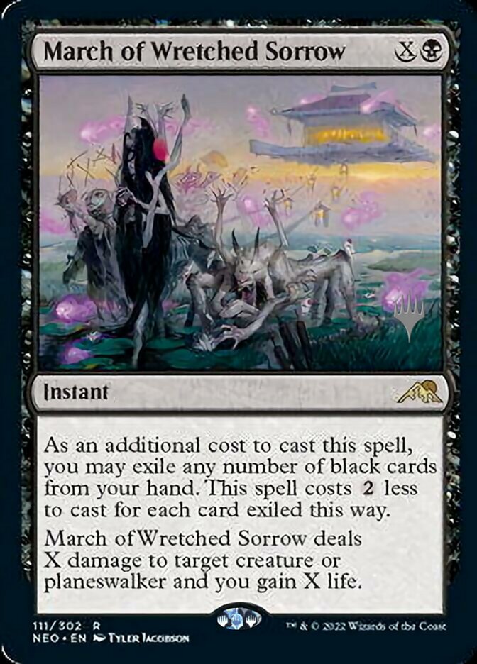 March of Wretched Sorrow (Promo Pack) [Kamigawa: Neon Dynasty Promos] | Jomio and Rueliete's Cards and Comics