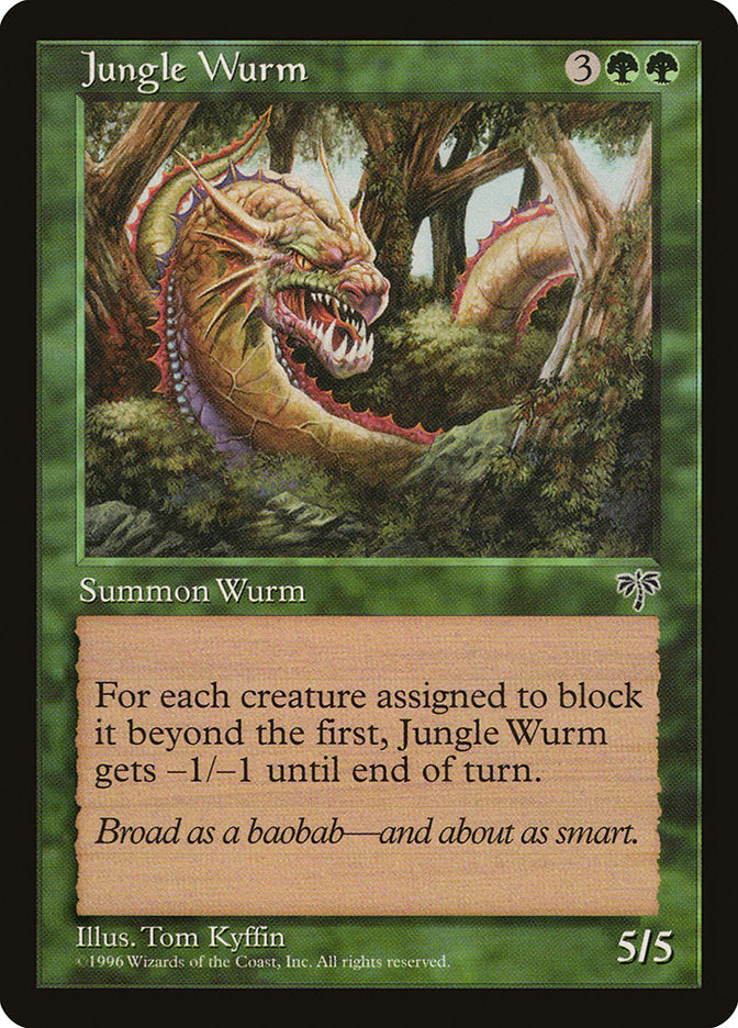 Jungle Wurm [Mirage] | Jomio and Rueliete's Cards and Comics