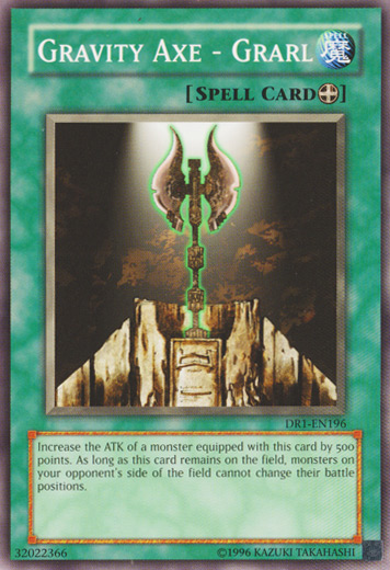 Gravity Axe - Grarl [DR1-EN196] Common | Jomio and Rueliete's Cards and Comics