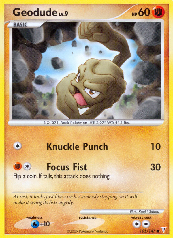 Geodude (105/147) [Platinum: Supreme Victors] | Jomio and Rueliete's Cards and Comics