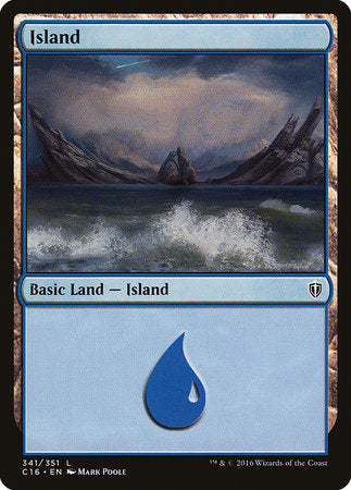 Island (341) [Commander 2016] | Jomio and Rueliete's Cards and Comics