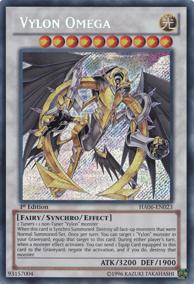 Vylon Omega [HA06-EN023] Secret Rare | Jomio and Rueliete's Cards and Comics