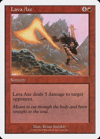 Lava Axe [Starter 2000] | Jomio and Rueliete's Cards and Comics