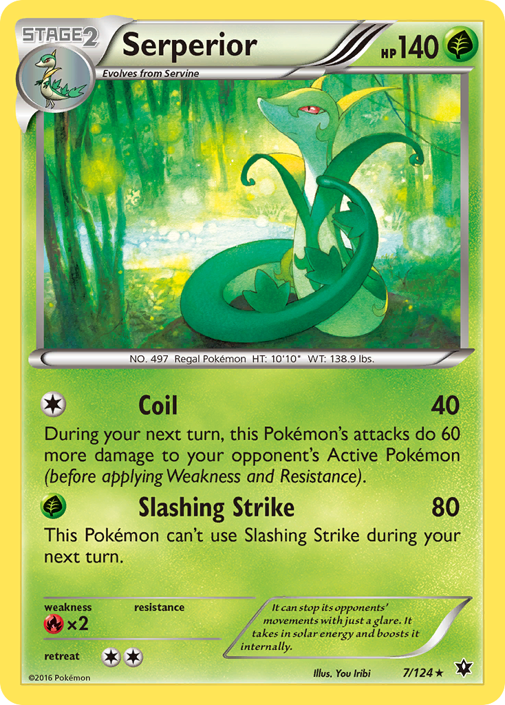 Serperior (7/124) [XY: Fates Collide] | Jomio and Rueliete's Cards and Comics