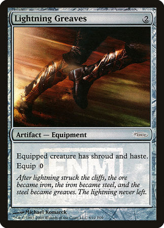 Lightning Greaves [Friday Night Magic 2009] | Jomio and Rueliete's Cards and Comics