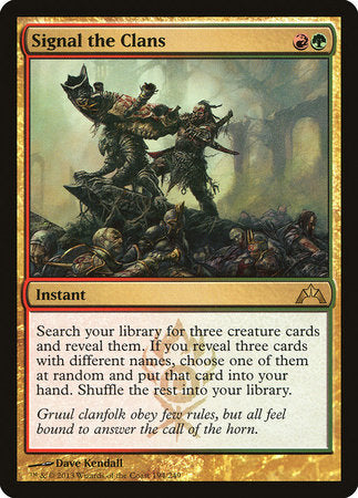 Signal the Clans [Gatecrash] | Jomio and Rueliete's Cards and Comics