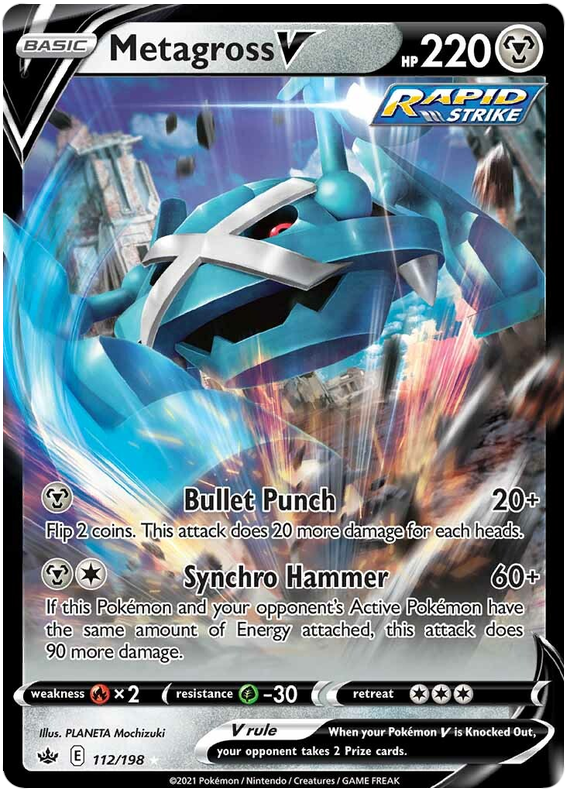 Metagross V (112/198) [Sword & Shield: Chilling Reign] | Jomio and Rueliete's Cards and Comics