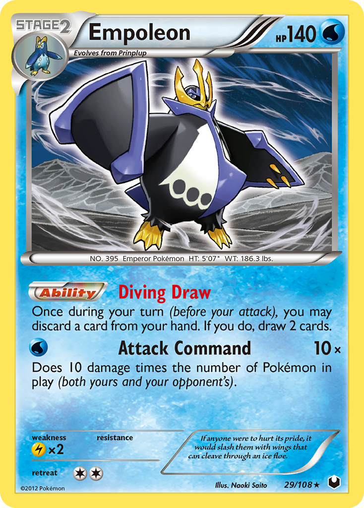 Empoleon (29/108) [Black & White: Dark Explorers] | Jomio and Rueliete's Cards and Comics
