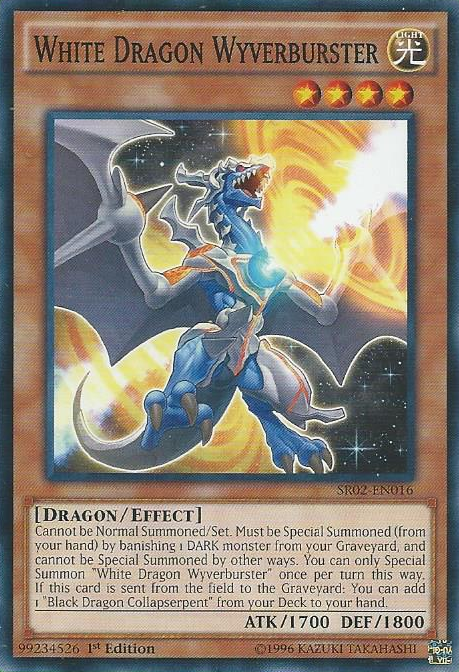 White Dragon Wyverburster [SR02-EN016] Common | Jomio and Rueliete's Cards and Comics
