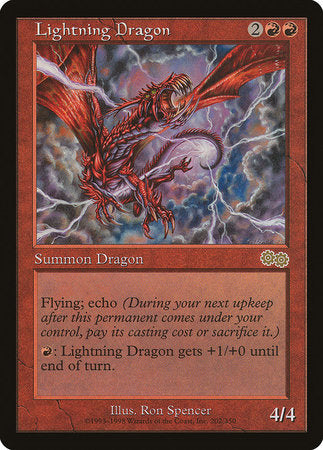 Lightning Dragon [Urza's Saga] | Jomio and Rueliete's Cards and Comics