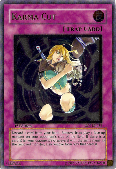 Karma Cut (UTR) [SOI-EN053] Ultimate Rare | Jomio and Rueliete's Cards and Comics