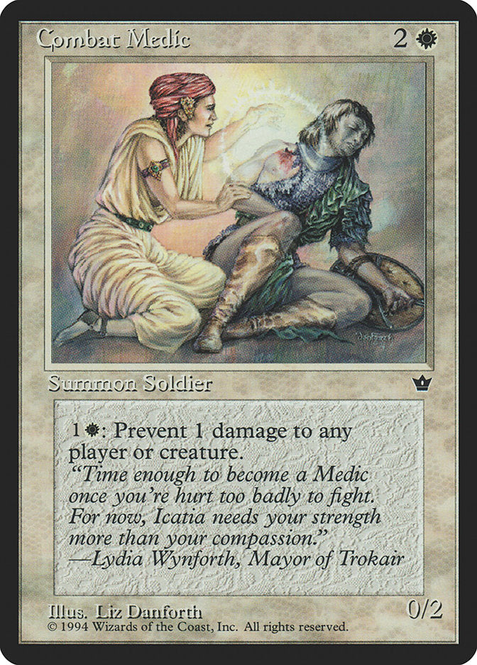 Combat Medic (Liz Danforth) [Fallen Empires] | Jomio and Rueliete's Cards and Comics