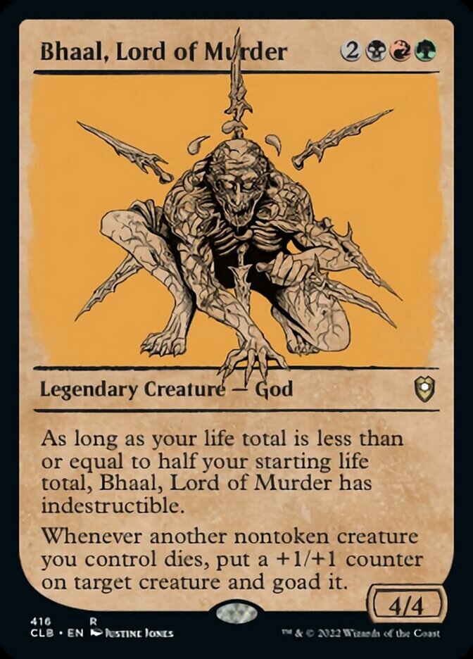 Bhaal, Lord of Murder (Showcase) [Commander Legends: Battle for Baldur's Gate] | Jomio and Rueliete's Cards and Comics