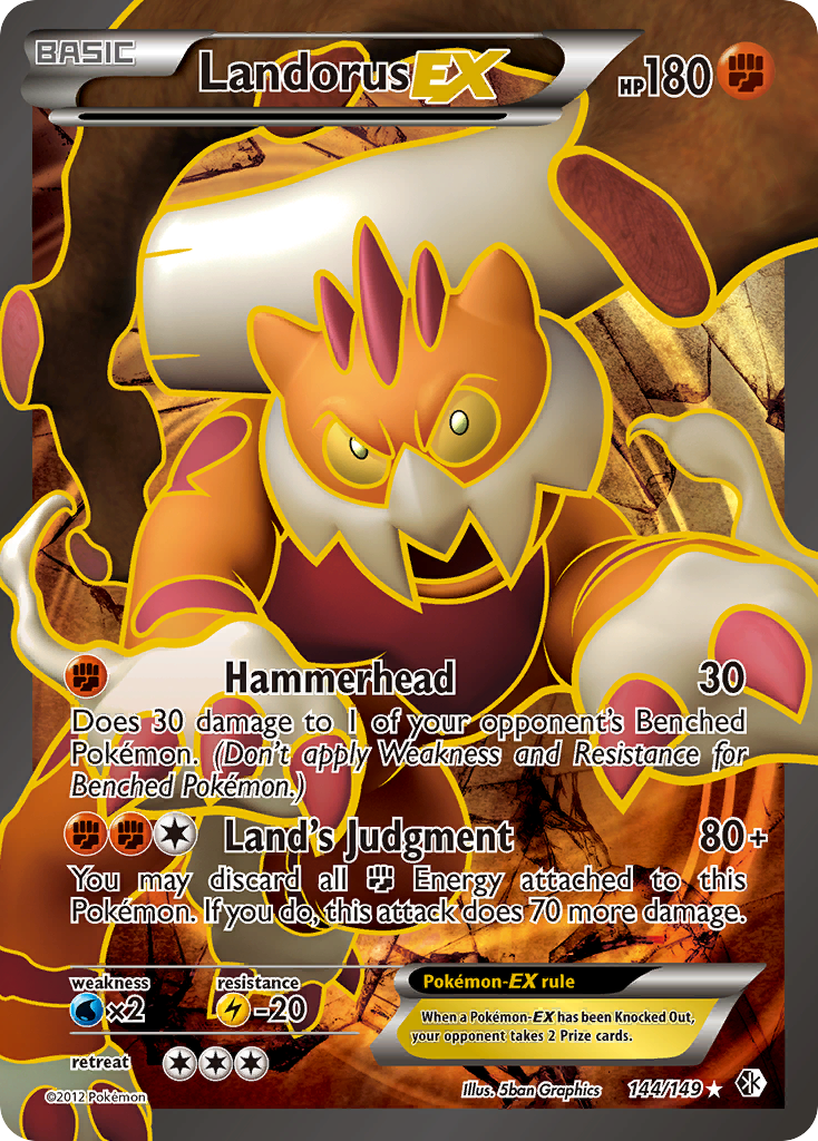 Landorus EX (144/149) [Black & White: Boundaries Crossed] | Jomio and Rueliete's Cards and Comics