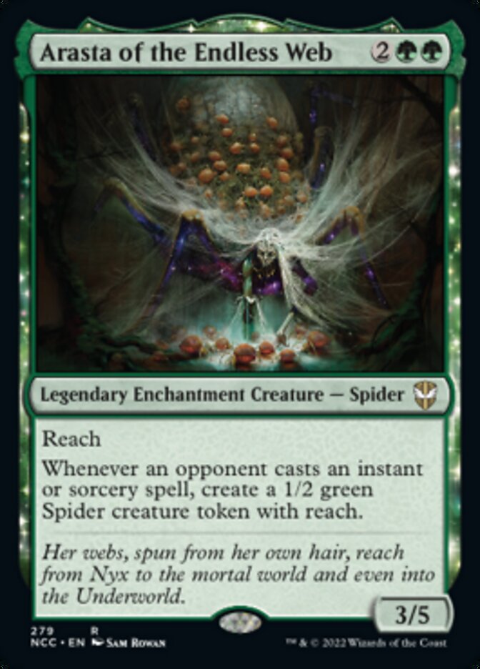 Arasta of the Endless Web [Streets of New Capenna Commander] | Jomio and Rueliete's Cards and Comics