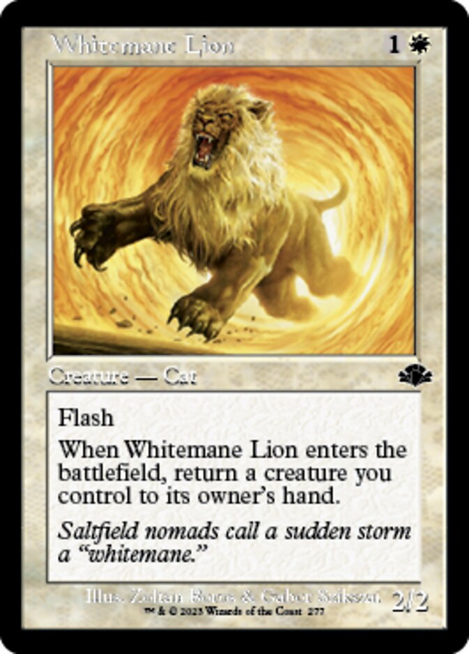 Whitemane Lion (Retro) [Dominaria Remastered] | Jomio and Rueliete's Cards and Comics