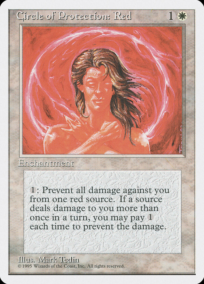 Circle of Protection: Red [Fourth Edition] | Jomio and Rueliete's Cards and Comics