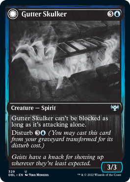 Gutter Skulker // Gutter Shortcut [Innistrad: Double Feature] | Jomio and Rueliete's Cards and Comics