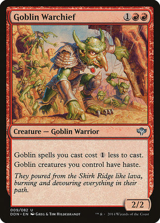 Goblin Warchief [Duel Decks: Speed vs. Cunning] | Jomio and Rueliete's Cards and Comics