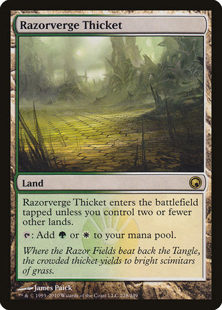 Razorverge Thicket [Scars of Mirrodin] | Jomio and Rueliete's Cards and Comics