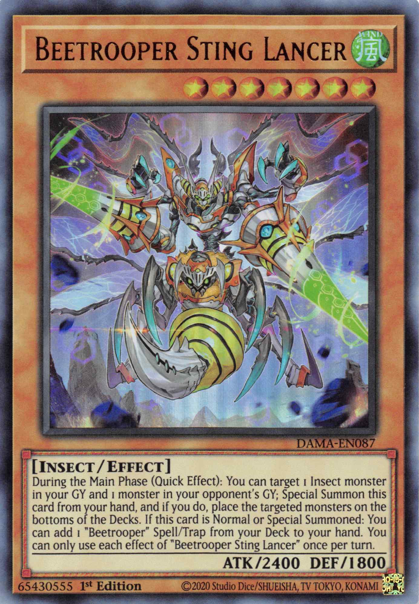 Beetrooper Sting Lancer [DAMA-EN087] Ultra Rare | Jomio and Rueliete's Cards and Comics