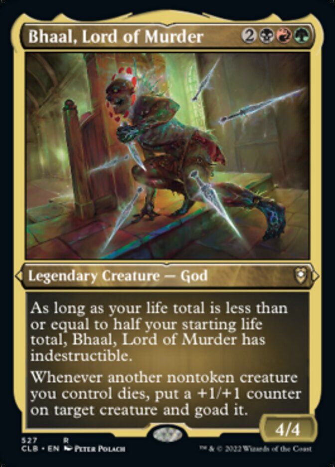 Bhaal, Lord of Murder (Foil Etched) [Commander Legends: Battle for Baldur's Gate] | Jomio and Rueliete's Cards and Comics