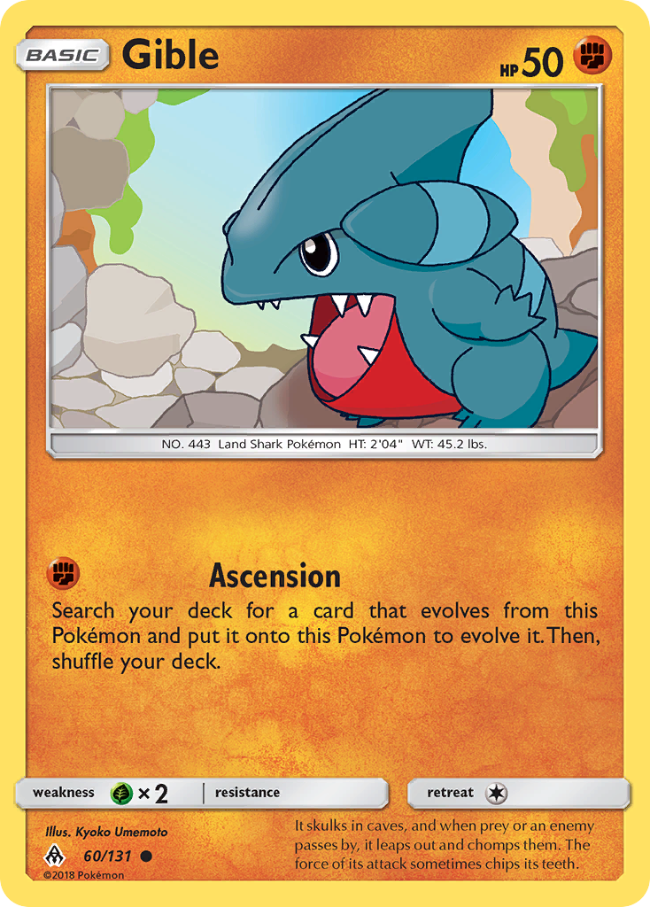 Gible (60/131) [Sun & Moon: Forbidden Light] | Jomio and Rueliete's Cards and Comics