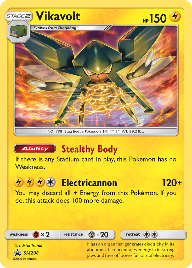 Vikavolt (SM208) [Sun & Moon: Black Star Promos] | Jomio and Rueliete's Cards and Comics