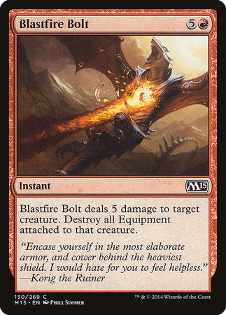 Blastfire Bolt [Magic 2015] | Jomio and Rueliete's Cards and Comics