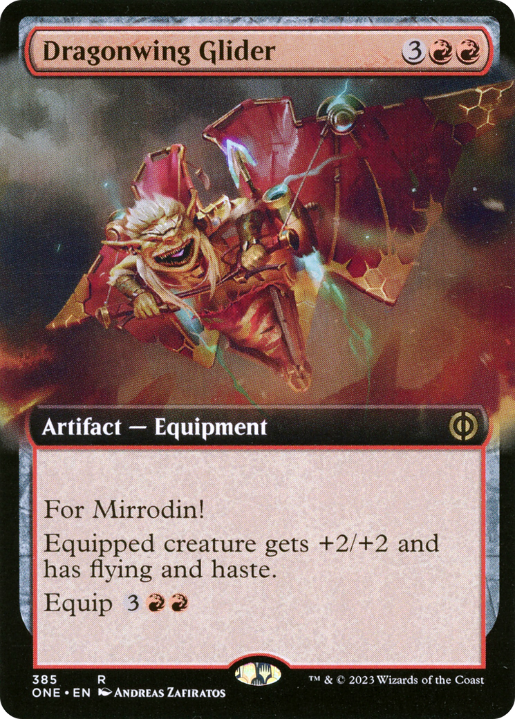 Dragonwing Glider (Extended Art) [Phyrexia: All Will Be One] | Jomio and Rueliete's Cards and Comics