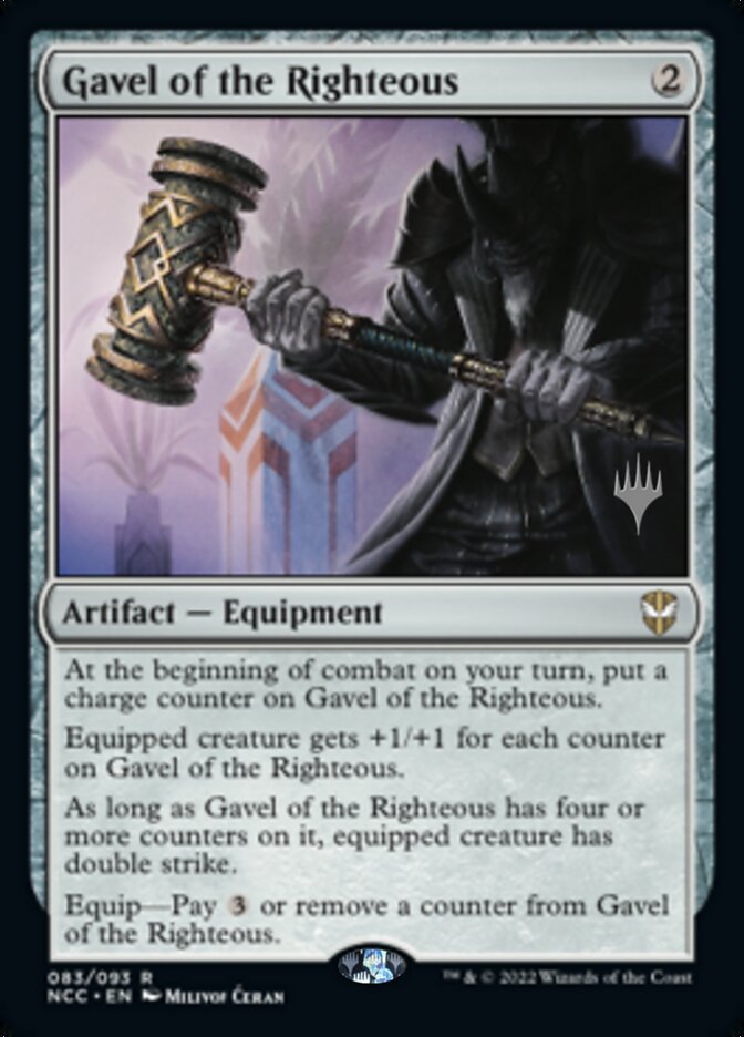 Gavel of the Righteous (Promo Pack) [Streets of New Capenna Commander Promos] | Jomio and Rueliete's Cards and Comics