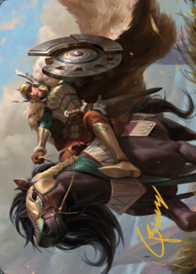 Knight of Dawn's Light Art Card (Gold-Stamped Signature) [Dominaria United Art Series] | Jomio and Rueliete's Cards and Comics