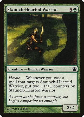 Staunch-Hearted Warrior [Theros] | Jomio and Rueliete's Cards and Comics