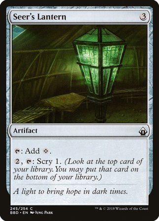 Seer's Lantern [Battlebond] | Jomio and Rueliete's Cards and Comics