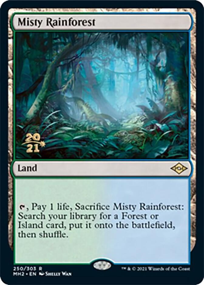 Misty Rainforest [Modern Horizons 2 Prerelease Promos] | Jomio and Rueliete's Cards and Comics