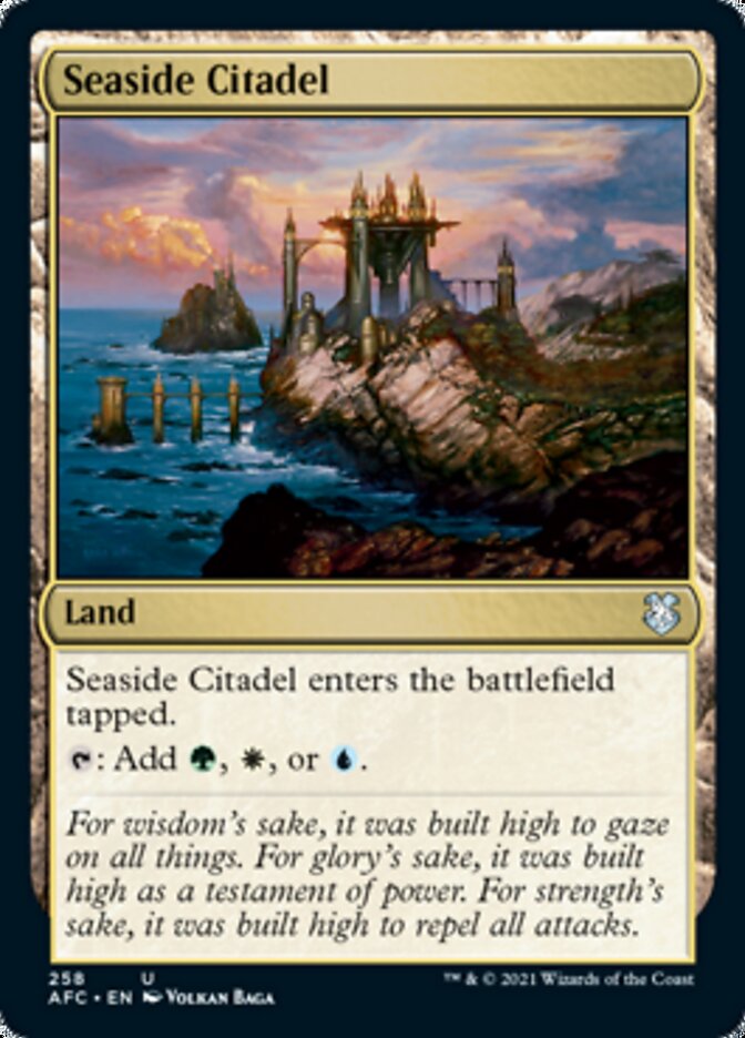 Seaside Citadel [Dungeons & Dragons: Adventures in the Forgotten Realms Commander] | Jomio and Rueliete's Cards and Comics