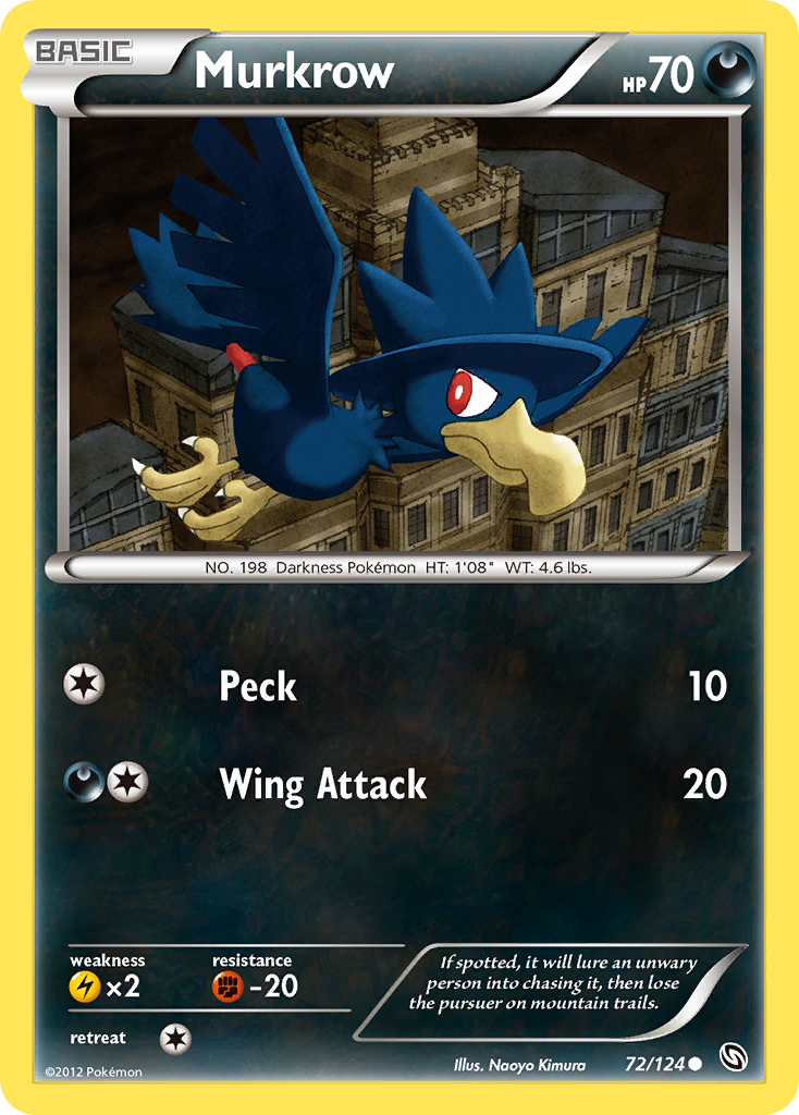 Murkrow (72/124) [Black & White: Dragons Exalted] | Jomio and Rueliete's Cards and Comics