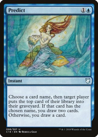 Predict [Commander 2018] | Jomio and Rueliete's Cards and Comics