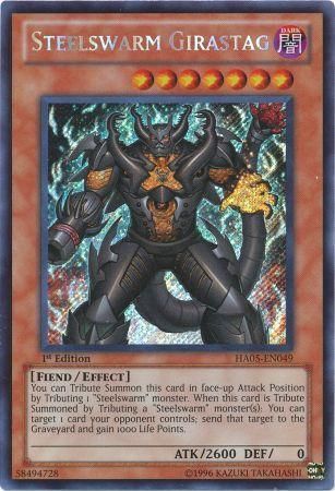 Steelswarm Girastag [HA05-EN049] Secret Rare | Jomio and Rueliete's Cards and Comics