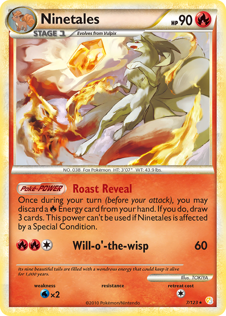 Ninetales (7/123) [HeartGold & SoulSilver: Base Set] | Jomio and Rueliete's Cards and Comics