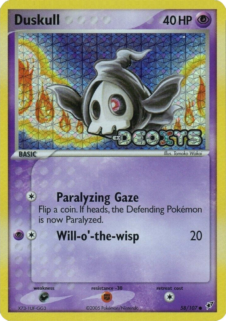Duskull (58/107) (Stamped) [EX: Deoxys] | Jomio and Rueliete's Cards and Comics