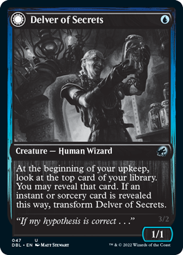 Delver of Secrets // Insectile Aberration [Innistrad: Double Feature] | Jomio and Rueliete's Cards and Comics